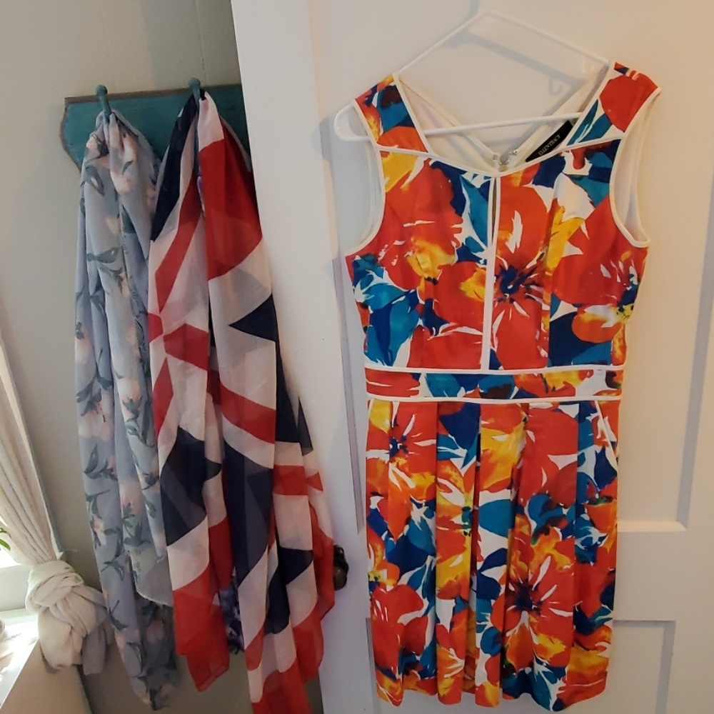 Colorful summer work dress